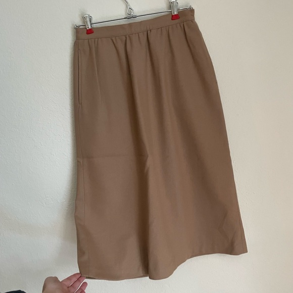 Bundle of 3 Vintage A-Line Skirts | Dark Academia | Neutral Brown, Tan, Grey - Picture 2 of 15
